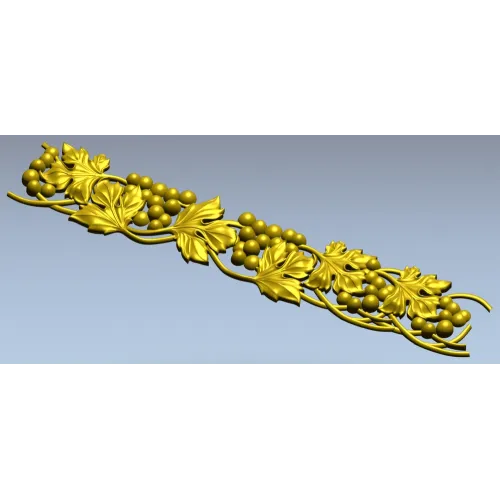 Grapevine Frieze STL for CNC Carving