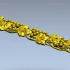 Grapevine Frieze STL for CNC Carving