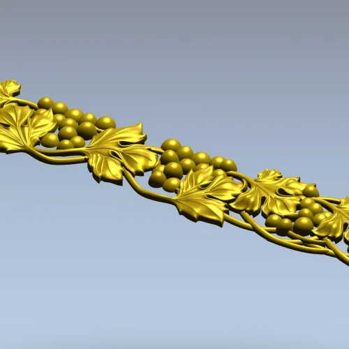 Grapevine Frieze STL for CNC Carving