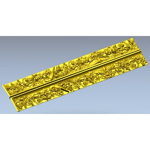 Виноградный багет с птицами - 3D модель STL для ЧПУ