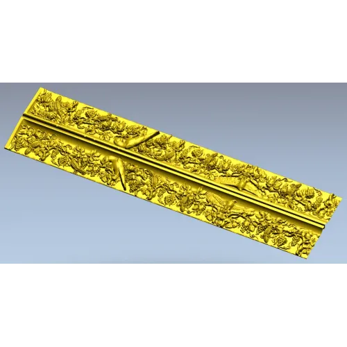 Виноградный багет с птицами - 3D модель STL для ЧПУ