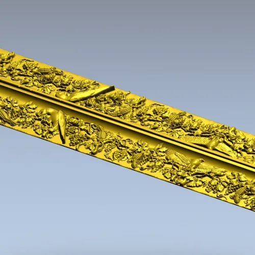 Виноградный багет с птицами - 3D модель STL для ЧПУ