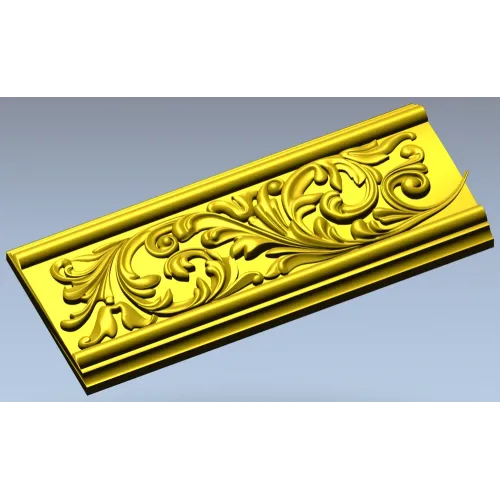 Ornate Acanthus Baguette - STL 3D Model for CNC