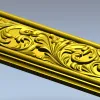 Ornate Acanthus Baguette - STL 3D Model for CNC