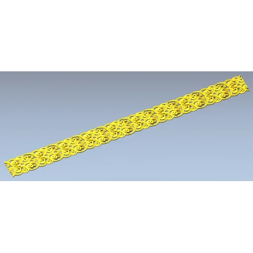 Ornamental Interlace Baguette STL for CNC