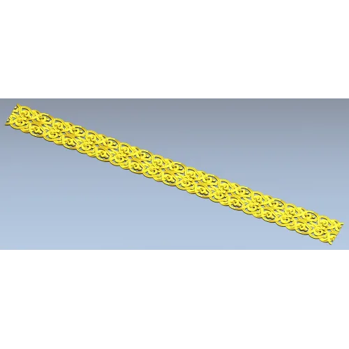 Ornamental Interlace Baguette STL for CNC