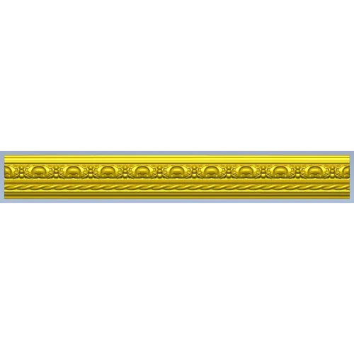 Regal Rope & Rosette Baguette - STL 3D model for CNC milling