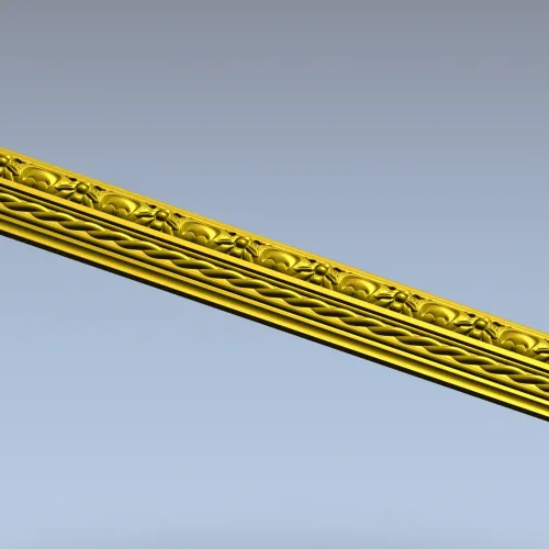 Regal Rope & Rosette Baguette - STL 3D model for CNC milling