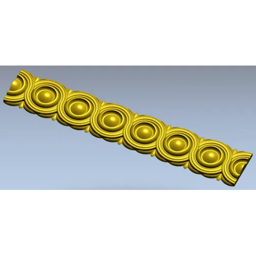 Rosette Baguette STL 3D Model for CNC Router