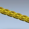 Rosette Baguette STL 3D Model for CNC Router