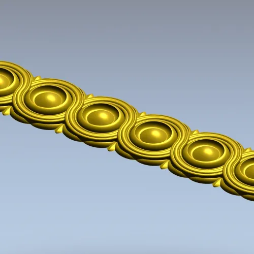 Rosette Baguette STL 3D Model for CNC Router