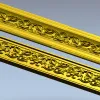 Резной багет с акантовыми завитками - STL модель для ЧПУ