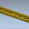 Рельефный багет с пальметтой - STL для ЧПУ