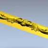 Барочный багет с акантом и веерным картушем - STL для ЧПУ