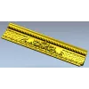 Rosa Aurea Frieze - ornate baguette STL model for CNC