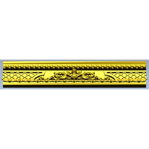 Rosa Aurea Frieze - ornate baguette STL model for CNC