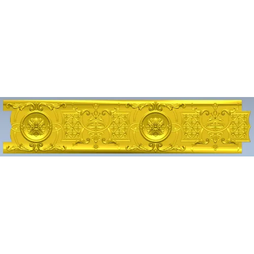 Ornate Rosette Baguette STL for CNC router