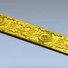 Ornate Rosette Baguette STL for CNC router