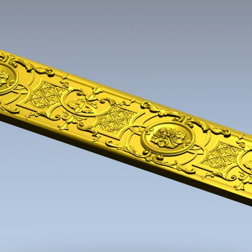 Ornate Rosette Baguette STL for CNC router