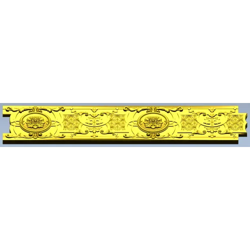 Ornate Rosette Baguette STL for CNC router