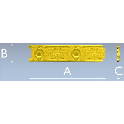 Ornate Rosette Baguette STL for CNC router