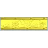 Floral Scroll Baguette - STL 3D model for CNC
