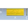 Floral Scroll Baguette - STL 3D model for CNC