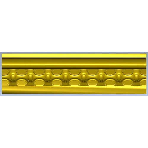 Regal medallion baguette - STL 3D model for CNC