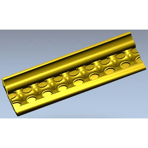 Regal medallion baguette - STL 3D model for CNC