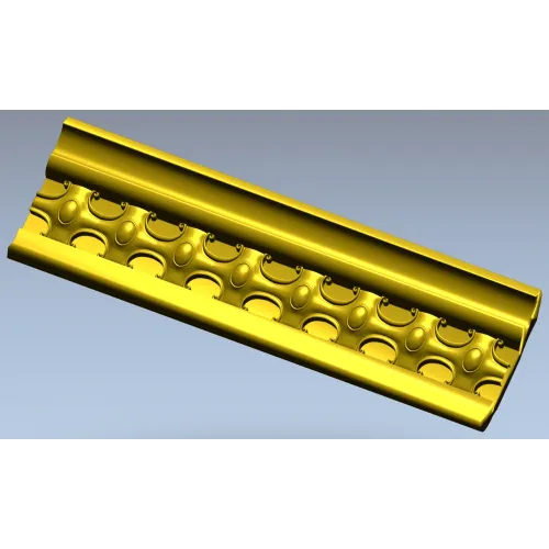 Regal medallion baguette - STL 3D model for CNC