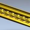 Regal medallion baguette - STL 3D model for CNC