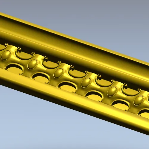 Regal medallion baguette - STL 3D model for CNC