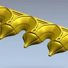 Багет "Арочные навершия" - 3D модель STL для ЧПУ