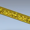 Барочный багет с раковинами и картушами - 3D модель в формате STL для ЧПУ