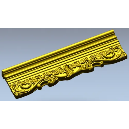 Резной багет "Волютный орнамент" - 3D модель STL для ЧПУ