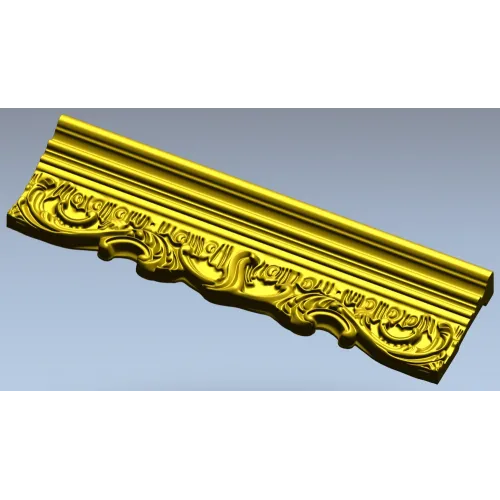 Резной багет "Волютный орнамент" - 3D модель STL для ЧПУ