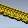 Резной багет "Волютный орнамент" - 3D модель STL для ЧПУ