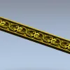 Резной багет в витом орнаменте - 3D модель STL