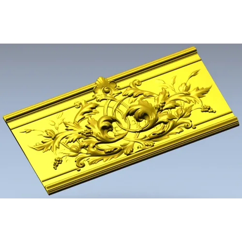 Ornate Acanthus Baguette STL 3D Model for CNC