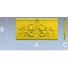 Ornate Acanthus Baguette STL 3D Model for CNC
