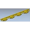 Rococo Floral Baguette STL for CNC