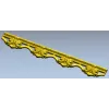 Rococo Floral Baguette STL for CNC