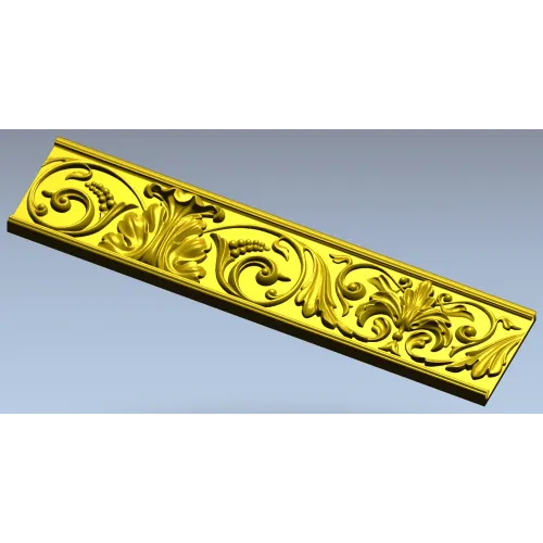 Ornamental Acanthus Baguette STL for CNC