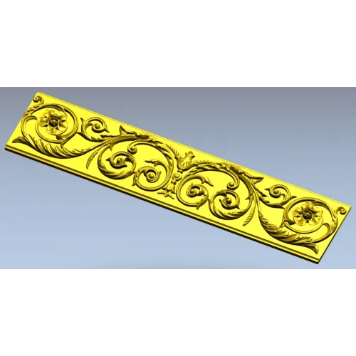 Барочный багет с розеттами - 3D модель STL для ЧПУ