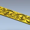 Барочный багет с розеттами - 3D модель STL для ЧПУ