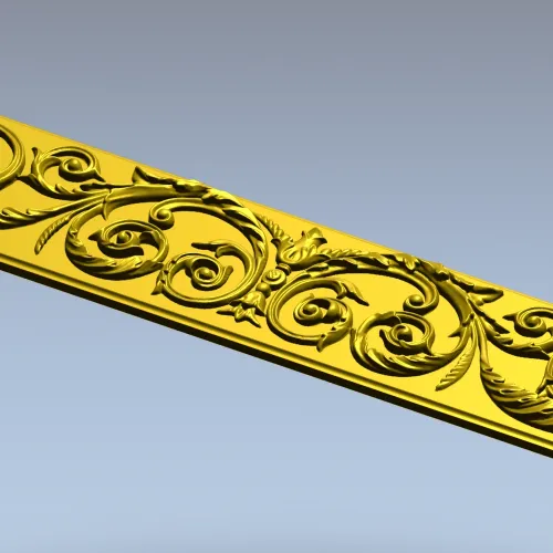 Барочный багет с розеттами - 3D модель STL для ЧПУ