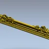 Багет с розами - высокодетализированная 3D модель STL для ЧПУ