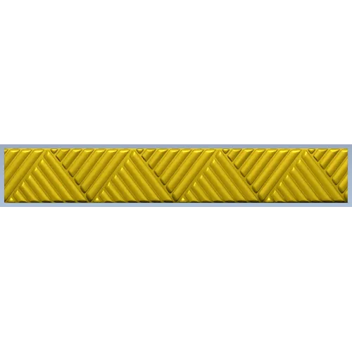 Chevron baguette - decorative 3D STL model for CNC routing