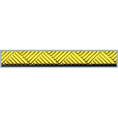 Chevron baguette - decorative 3D STL model for CNC routing