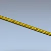Narrow Floral Baguette STL for CNC